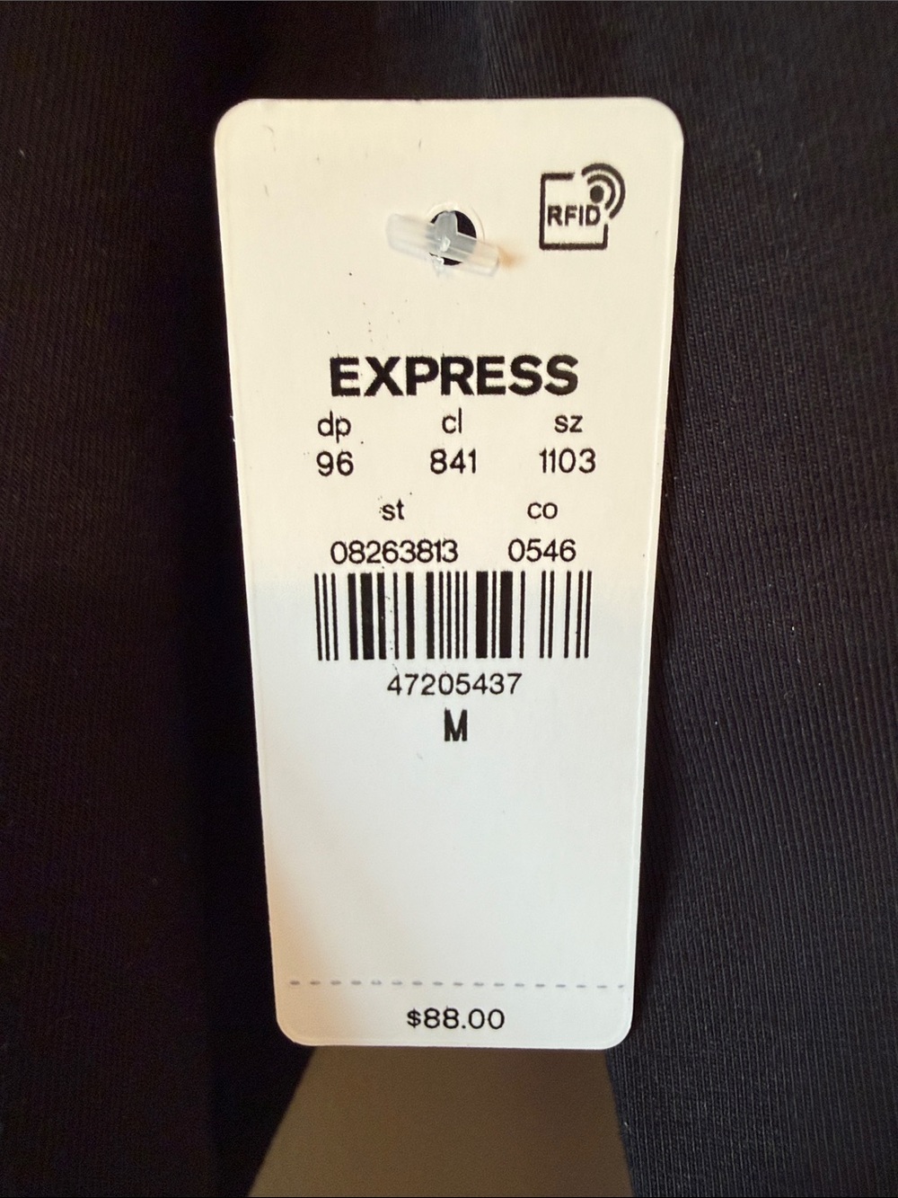EXPRESS Body Contour Collection Black Scoop-Neck Long Sleeve Bodysuit - Picture 3 of 6